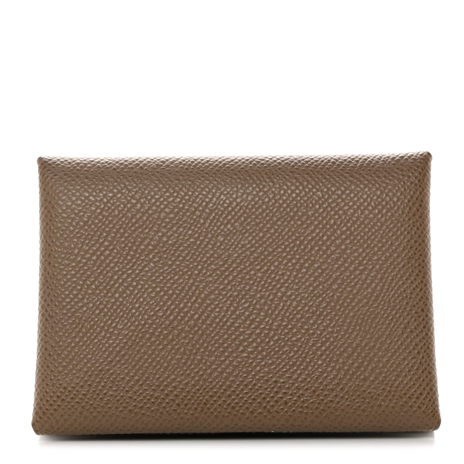 Hermes Epsom Calvi Duo Card Case Etoupe 1 of 7