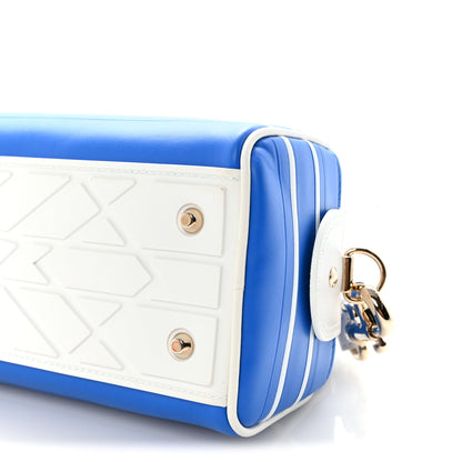 Christian Dior Calfskin Small Dior Vibe Zip Bowling Bag Blue 10 of 10