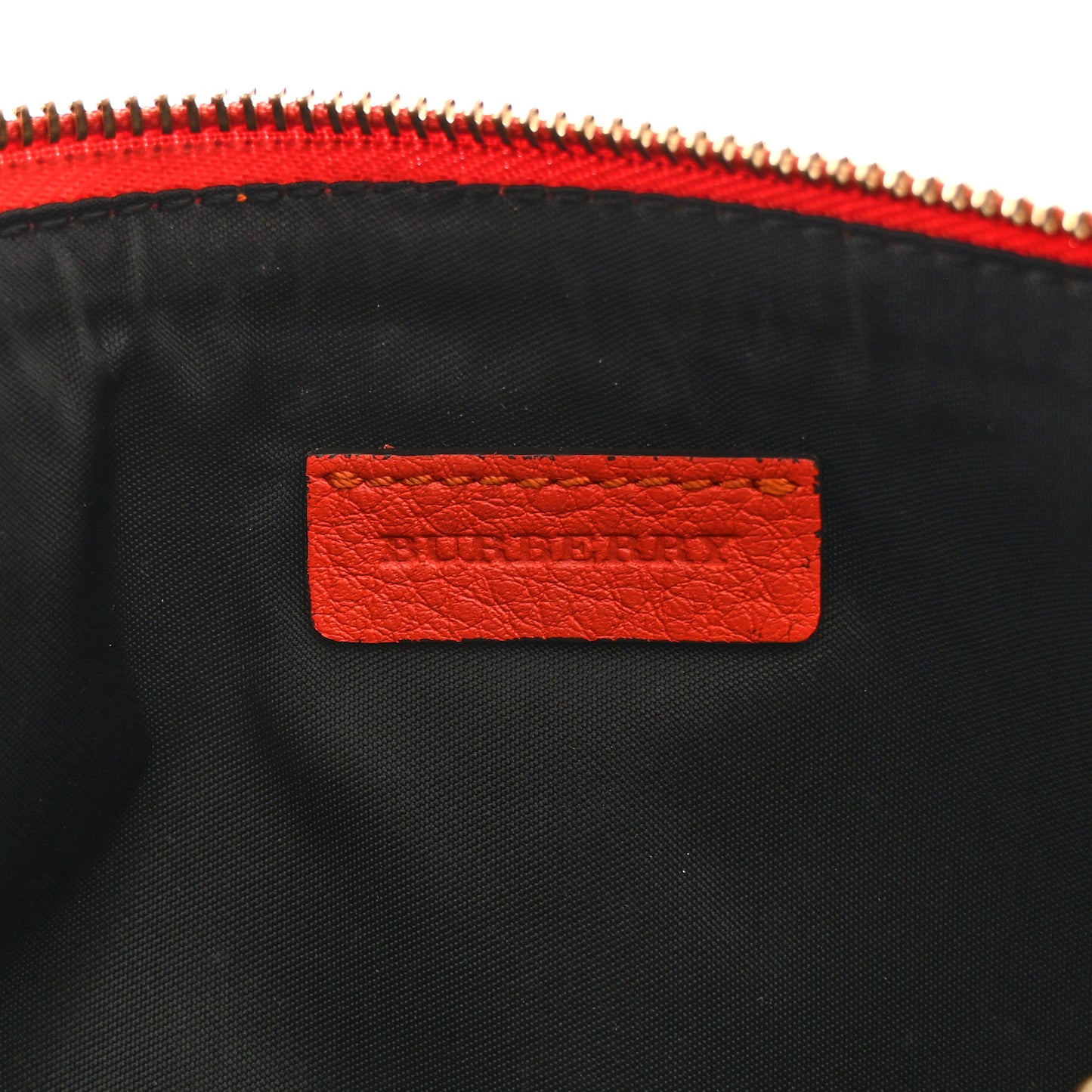 House Check Bridle Calfskin Peyton Crossbody Orange