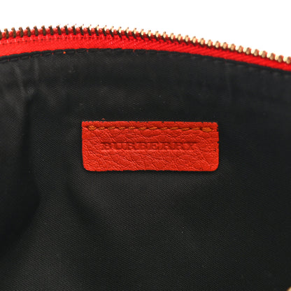 Burberry House Check Bridle Calfskin Peyton Crossbody Orange 6 of 12