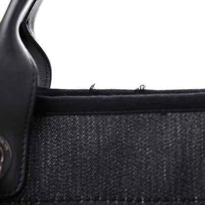 Chanel Denim Medium Deauville Tote Dark Blue 11 of 11
