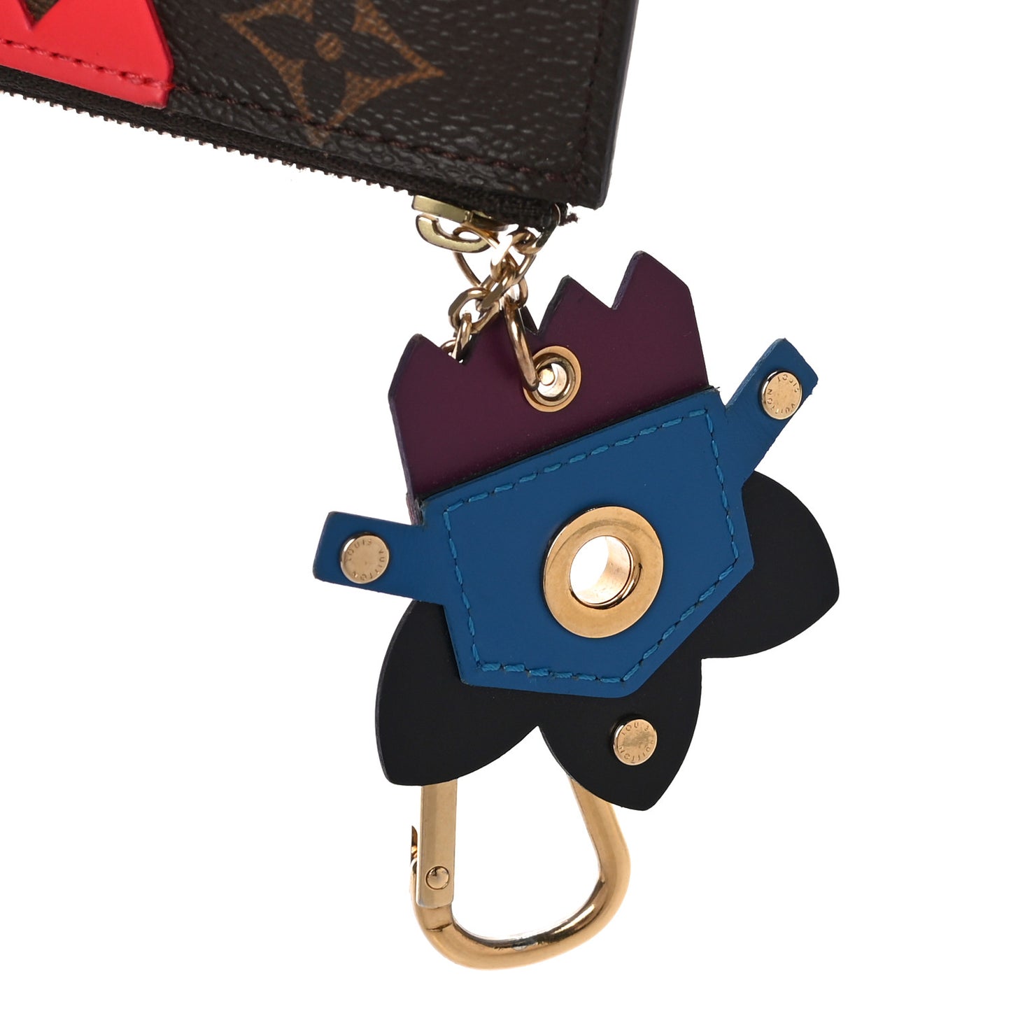 Monogram Totem Key Pouch Flamingo