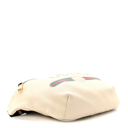 Gucci Grained Calfskin Logo Belt Bag White 4 of 10