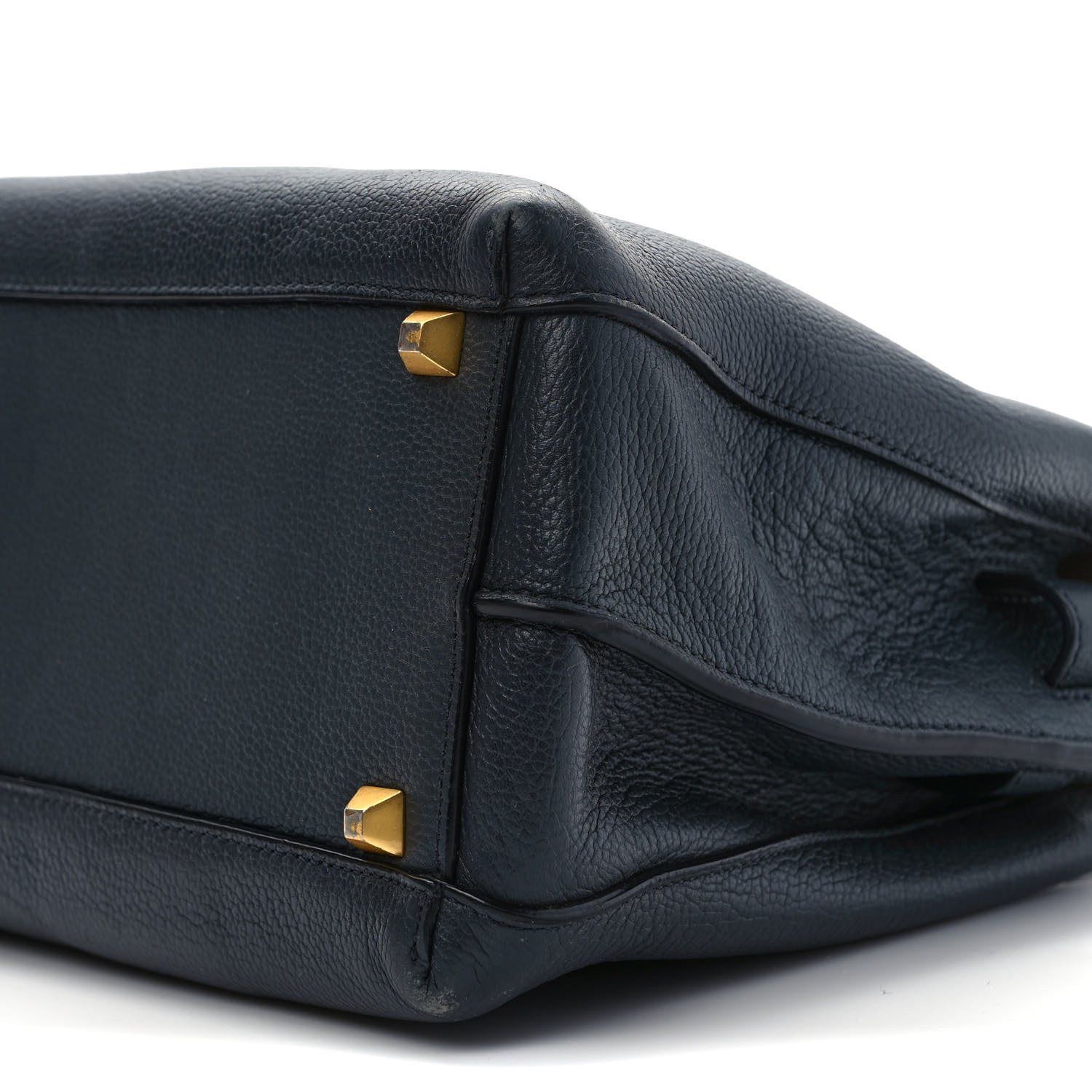 MCM Grained Calfskin Medium Milla Tote Black 9 of 12