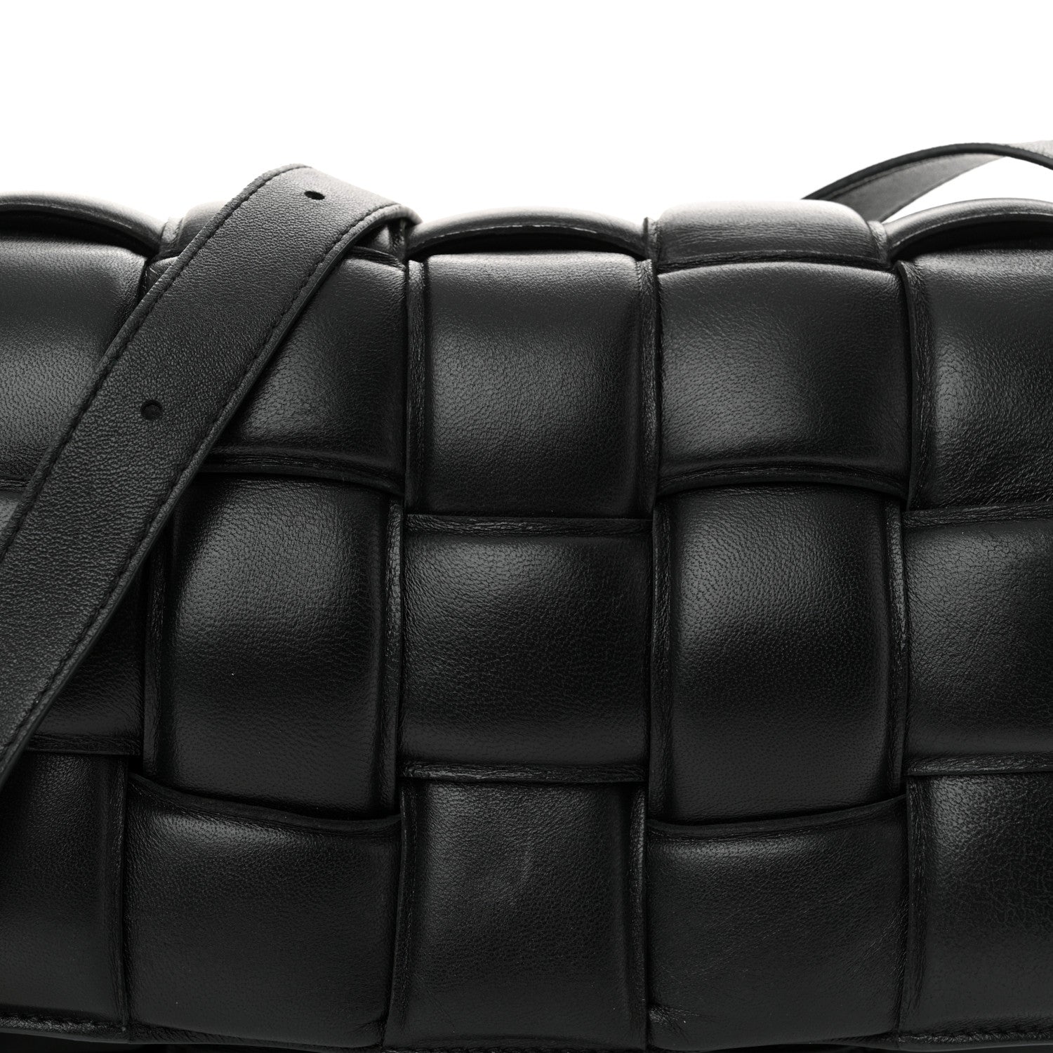 Bottega Veneta Nappa Maxi Intreccio Padded Cassette Crossbody Bag Black 8 of 14