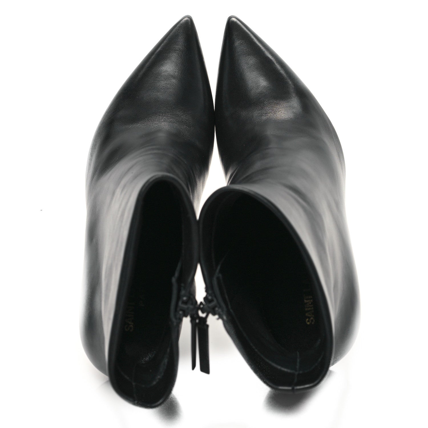 Saint Laurent Calfskin Opyum Ankle Boots 39 Black 2 of 10