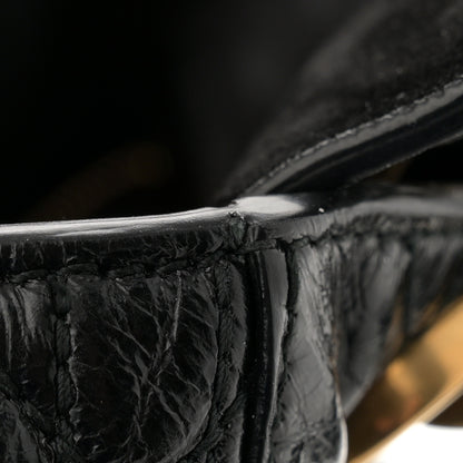 Christian Dior Crinkled Patent Cannage Small Lucky Badges My Lady Dior Black 11 of 13