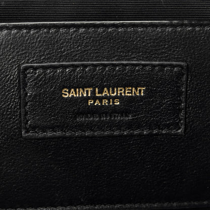 Saint Laurent Lambskin Carre Quilted Cassandre Mini Camera Bag Black 6 of 10