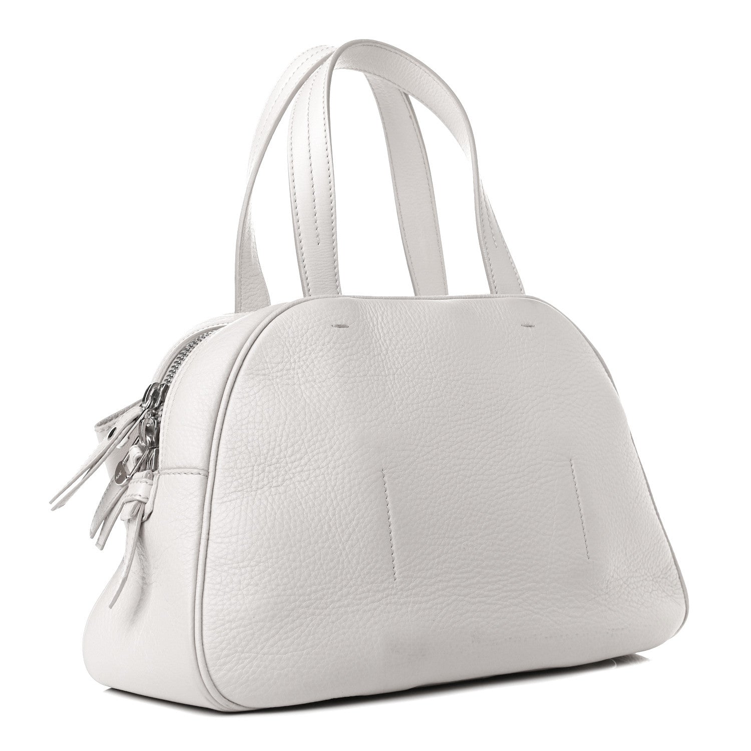 Saint Laurent Calfskin Small Y Bow Tote White 2 of 15