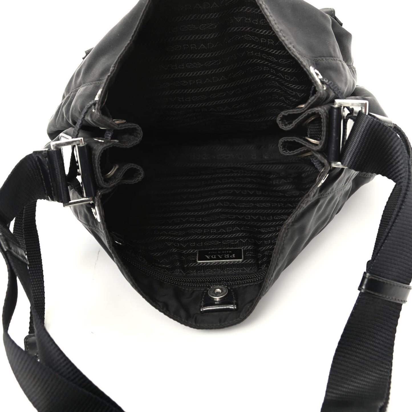 Tessuto Nylon Hobo Black