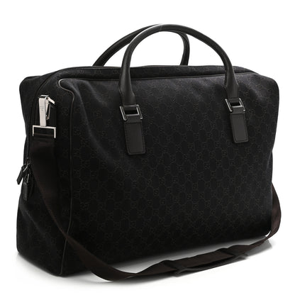 Gucci Nylon Monogram Large Carry On Duffle Dark Brown 3 of 10