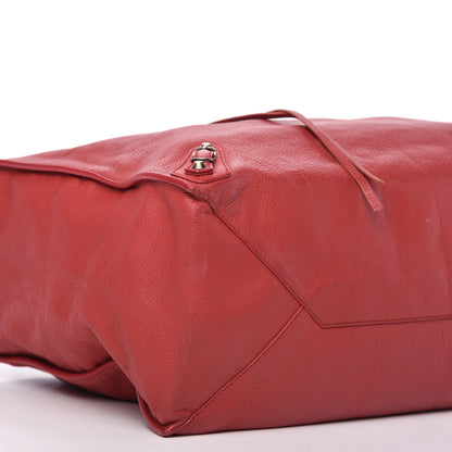 Balenciaga Veau Souple Papier A4 Zip Around Tote Rouge 6 of 10