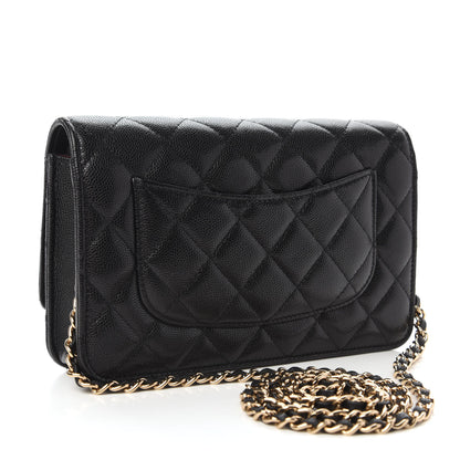 Chanel Caviar Quilted Wallet On Chain WOC Black 3 of 10