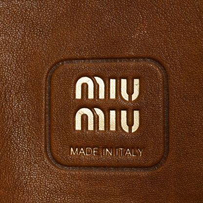 Miu Miu Nappa Medium Aventure Bag Rovere 6 of 9