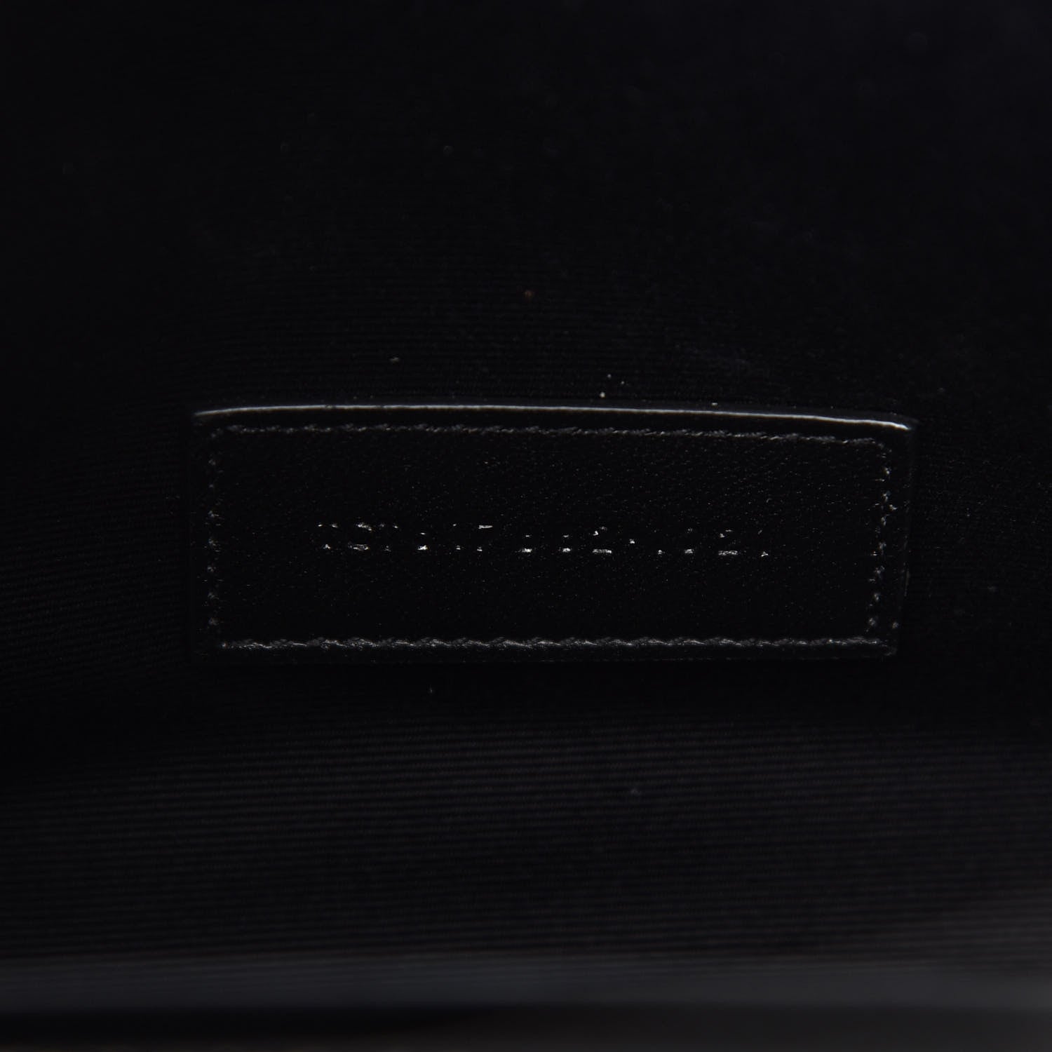 Saint Laurent Grain De Poudre Matelasse Chevron Monogram Envelope Clutch Black 7 of 9