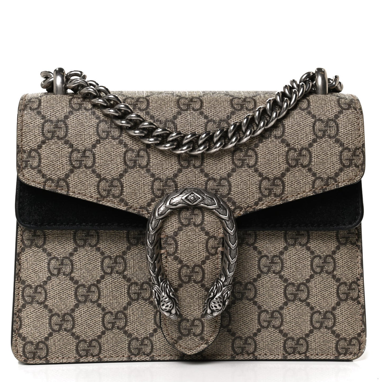 GG Supreme Monogram Mini Dionysus Shoulder Bag Black
