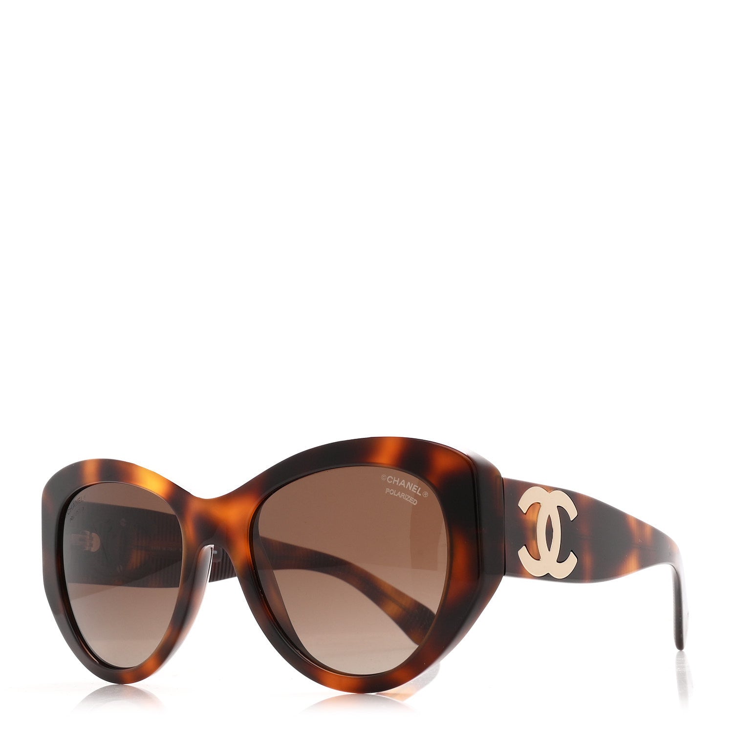 Chanel Acetate CC Sunglasses 1295 Tortoise 1 of 8