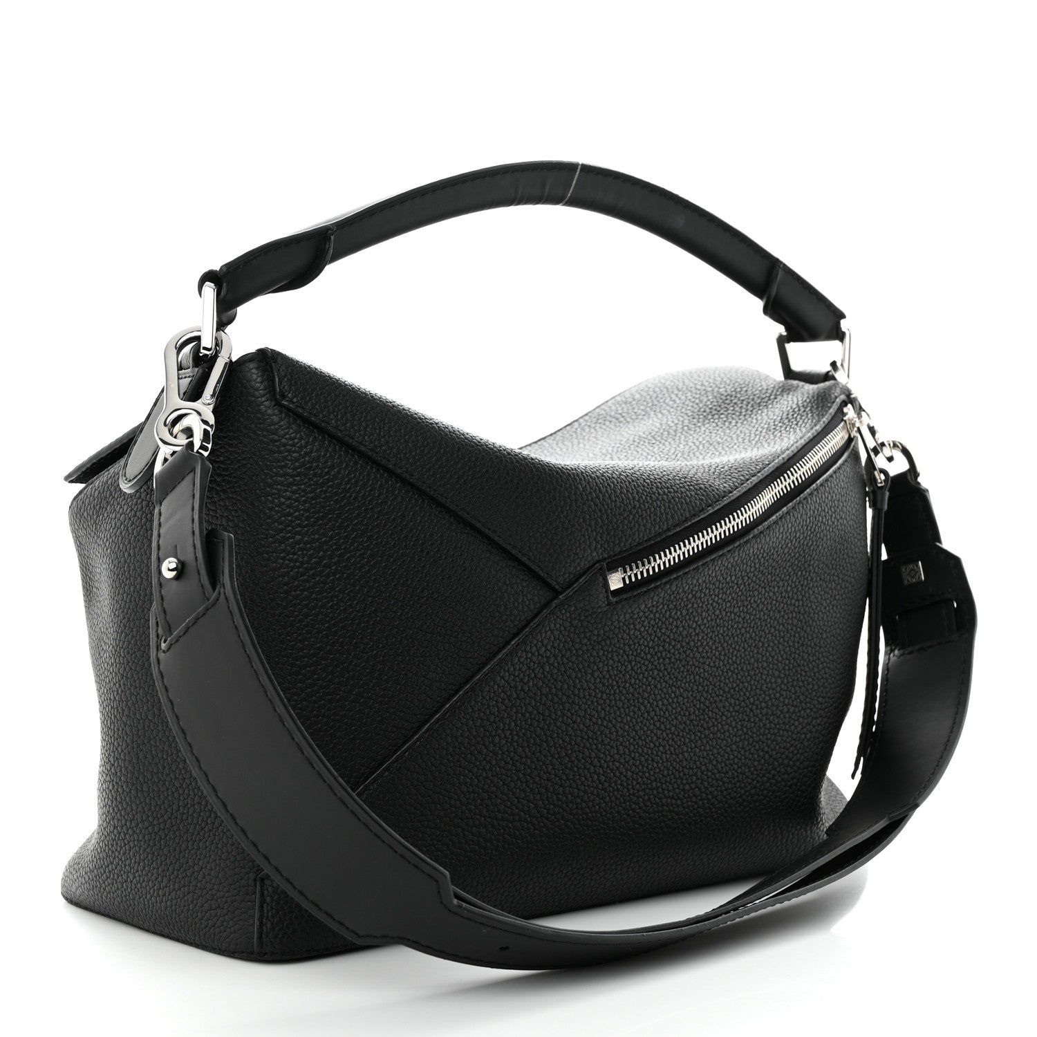 Loewe Calfskin Large Puzzle Edge Bag Black 3 of 14
