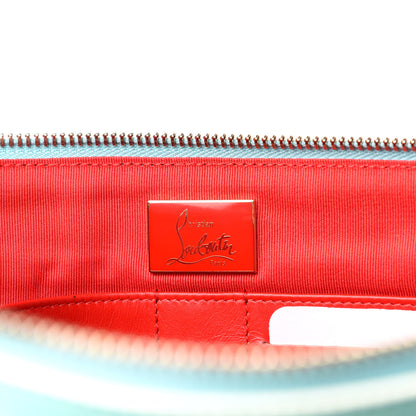 Christian Louboutin Peter Spikes Medium Pouch Turquoise 7 of 8