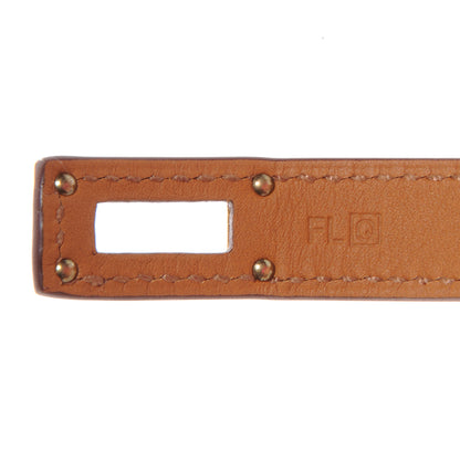 Hermes Epsom Kelly Double Tour Bracelet S Orange 5 of 8