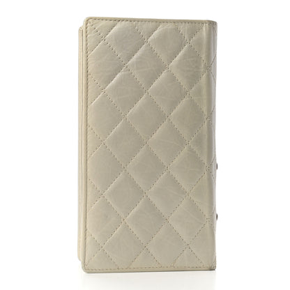 Chanel Calfskin Quilted Cambon Yen Wallet White 4 of 8