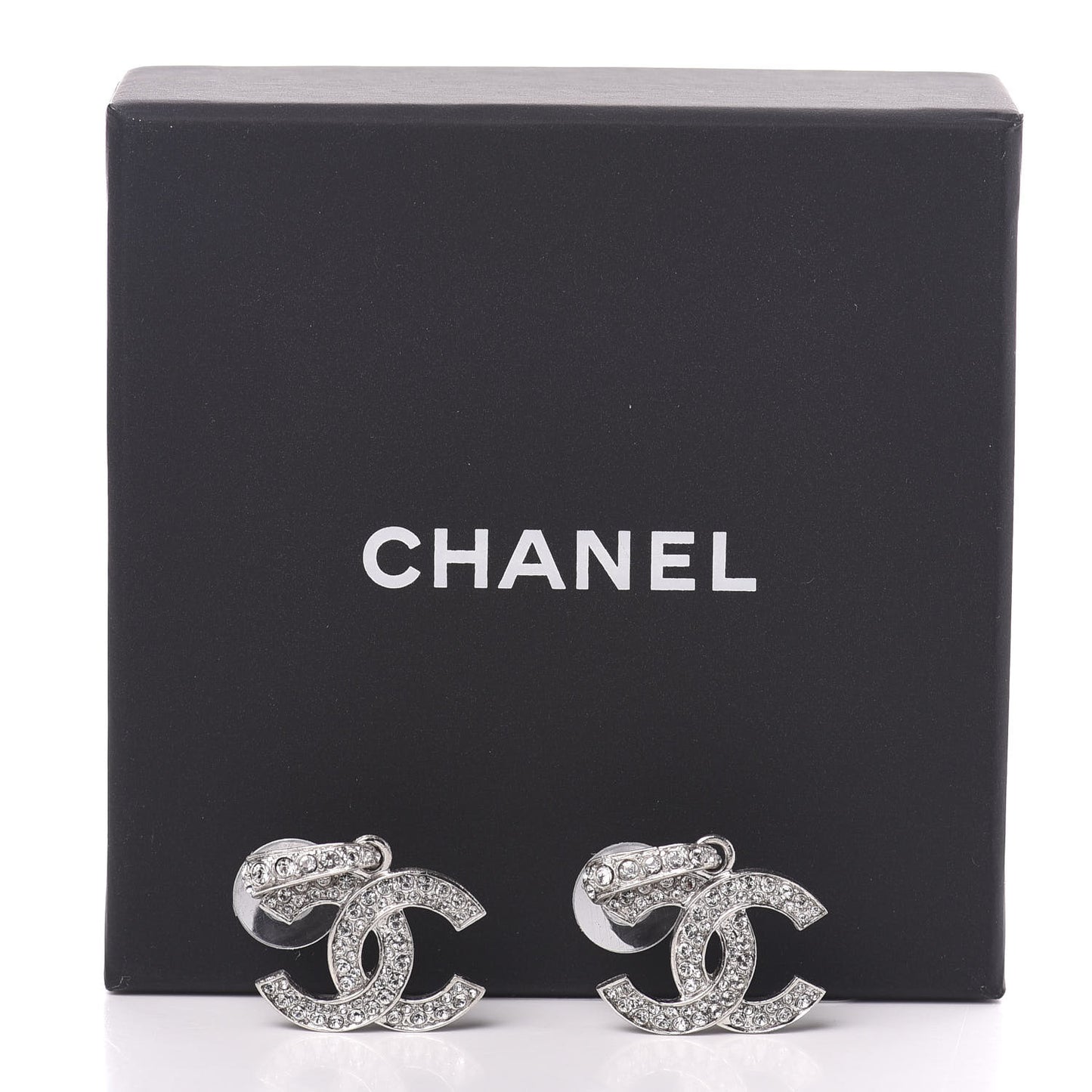 Crystal Palais Garnier CC Drop Earrings Silver