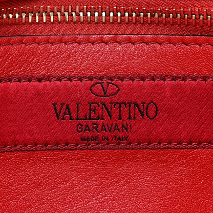 Valentino Garavani Velvet Rockstud Spike Wallet on Chain Disco Pink 6 of 11