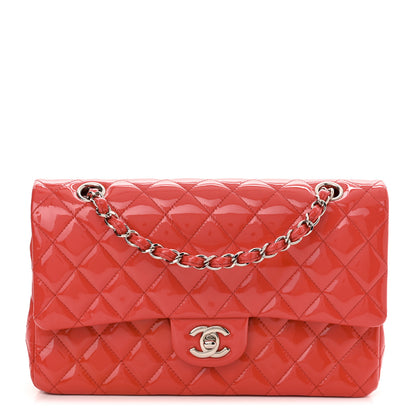 Chanel Patent Calfskin Quilted Medium Double Flap Red 1 of 10