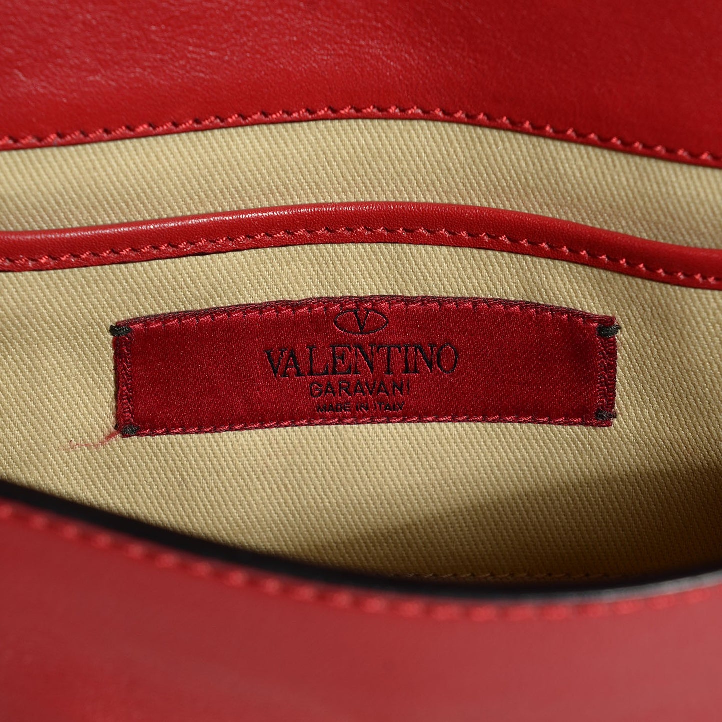 Vitello Mini Rockstud Flap Saddle Crossbody Bag Rosso Valentino