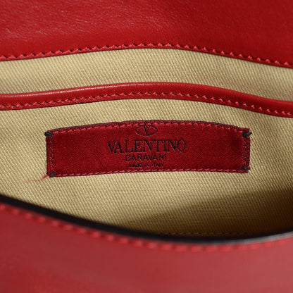 Valentino Garavani Vitello Mini Rockstud Flap Saddle Crossbody Bag Rosso Valentino 5 of 7