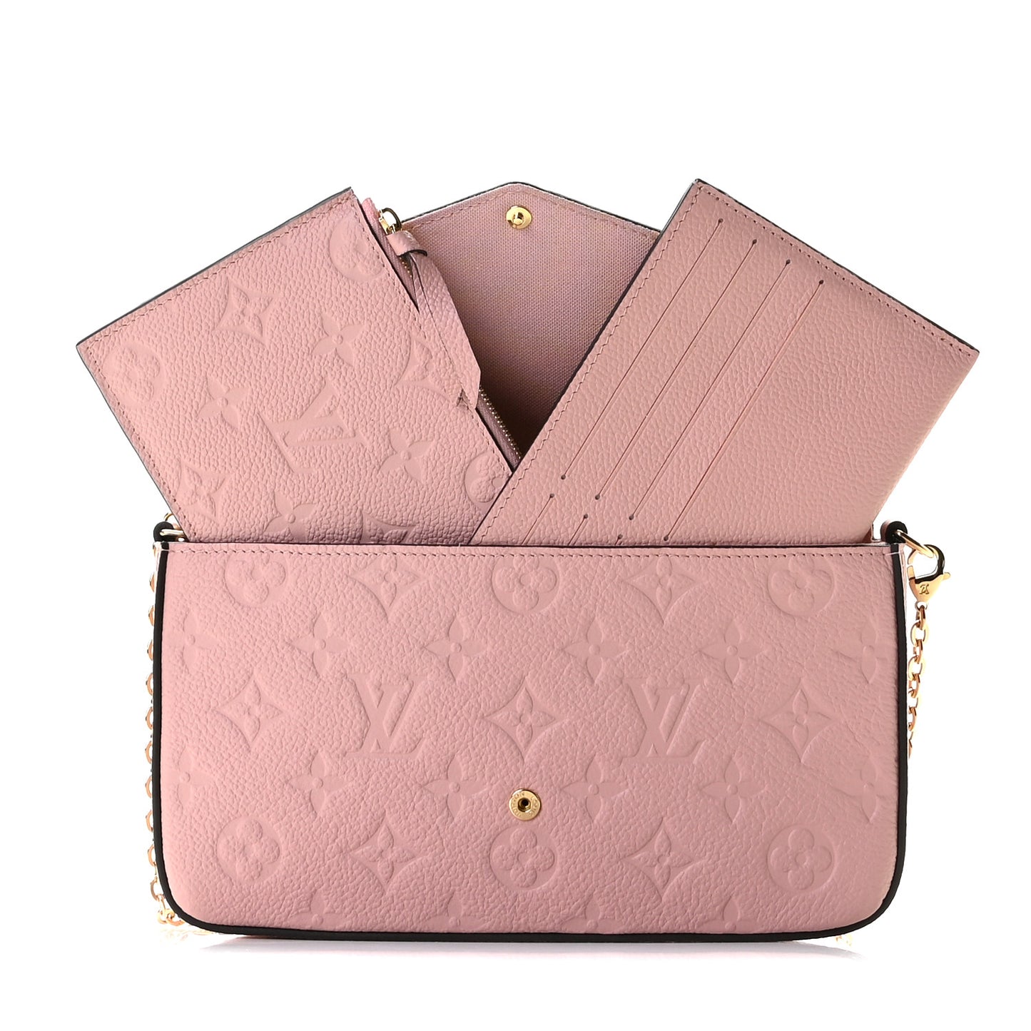 Empreinte Pochette Felicie Chain Wallet Rose Poudre
