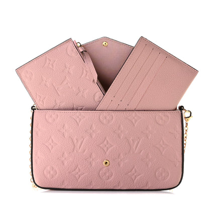 Louis Vuitton Empreinte Pochette Felicie Chain Wallet Rose Poudre 9 of 9