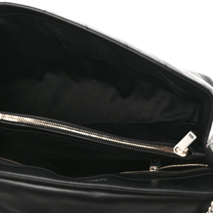 Saint Laurent SAINT LAURENT Calfskin Y Quilted Monogram Large Loulou Chain Satchel Black 5 of 11