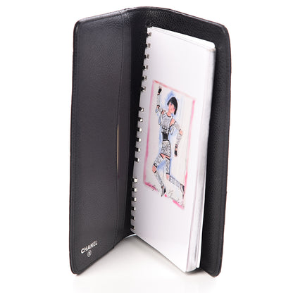 Chanel Caviar Quilted Medium Agenda Cover Black 5 of 8