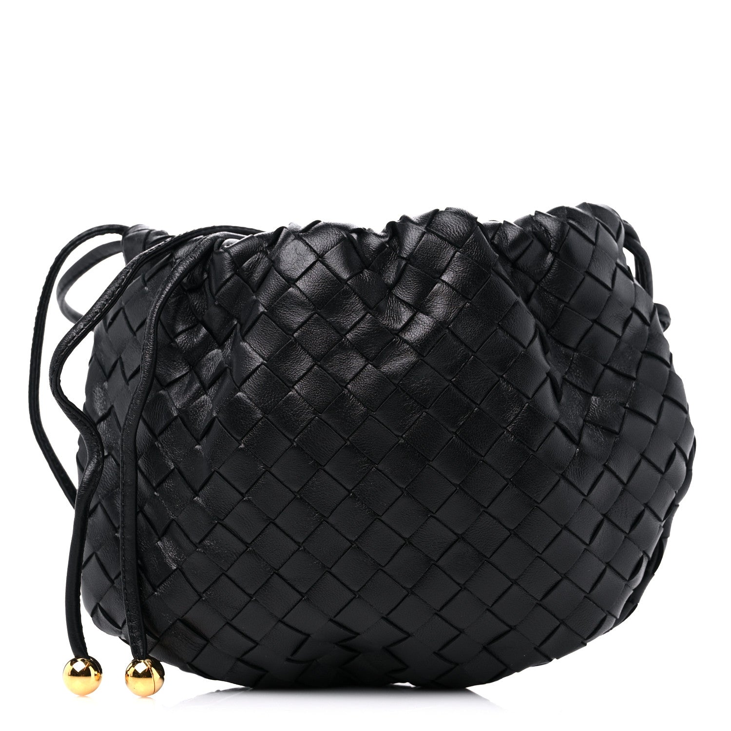 Bottega Veneta Nappa Intrecciato Mini Bulb Black 1239411