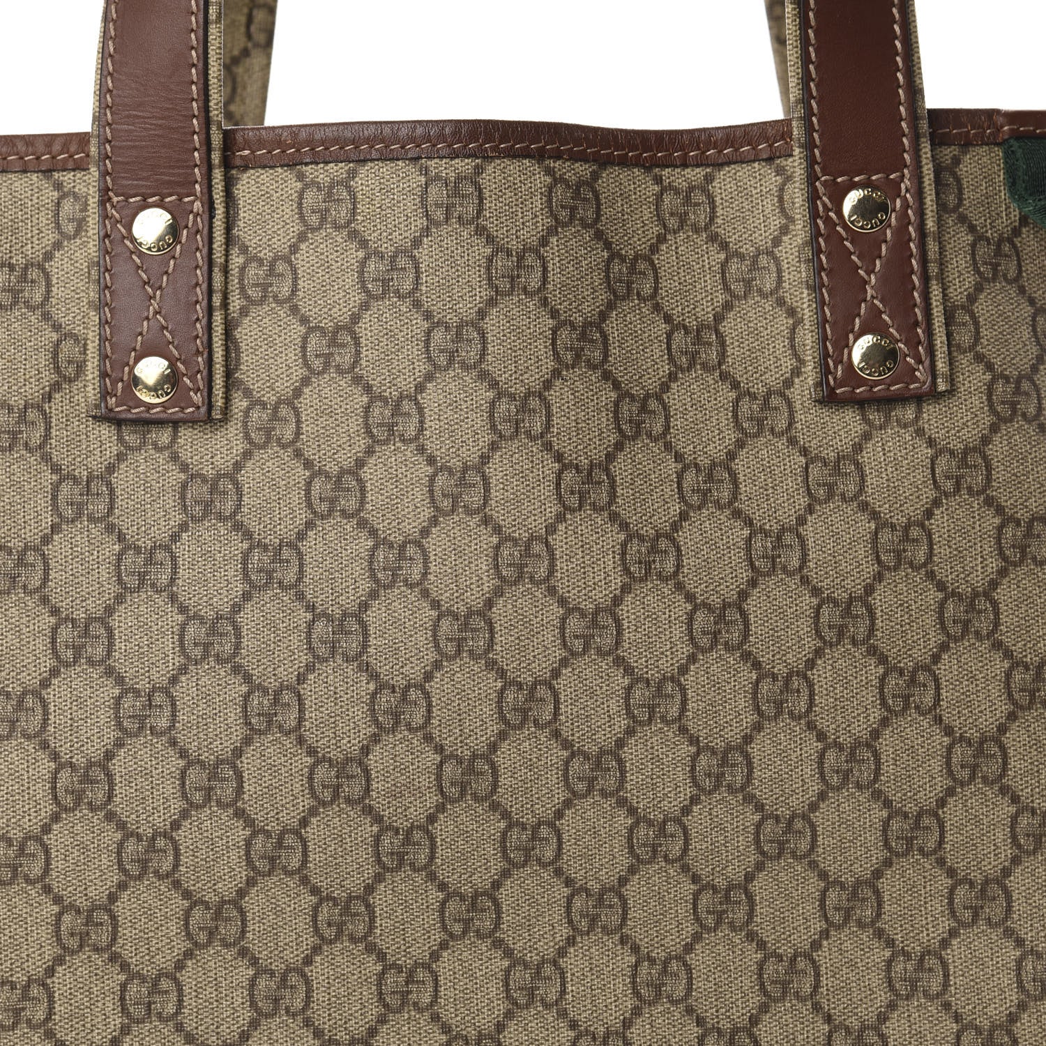 Gucci GG Plus Monogram Medium Signature Web Loop Tote Brown 14 of 14