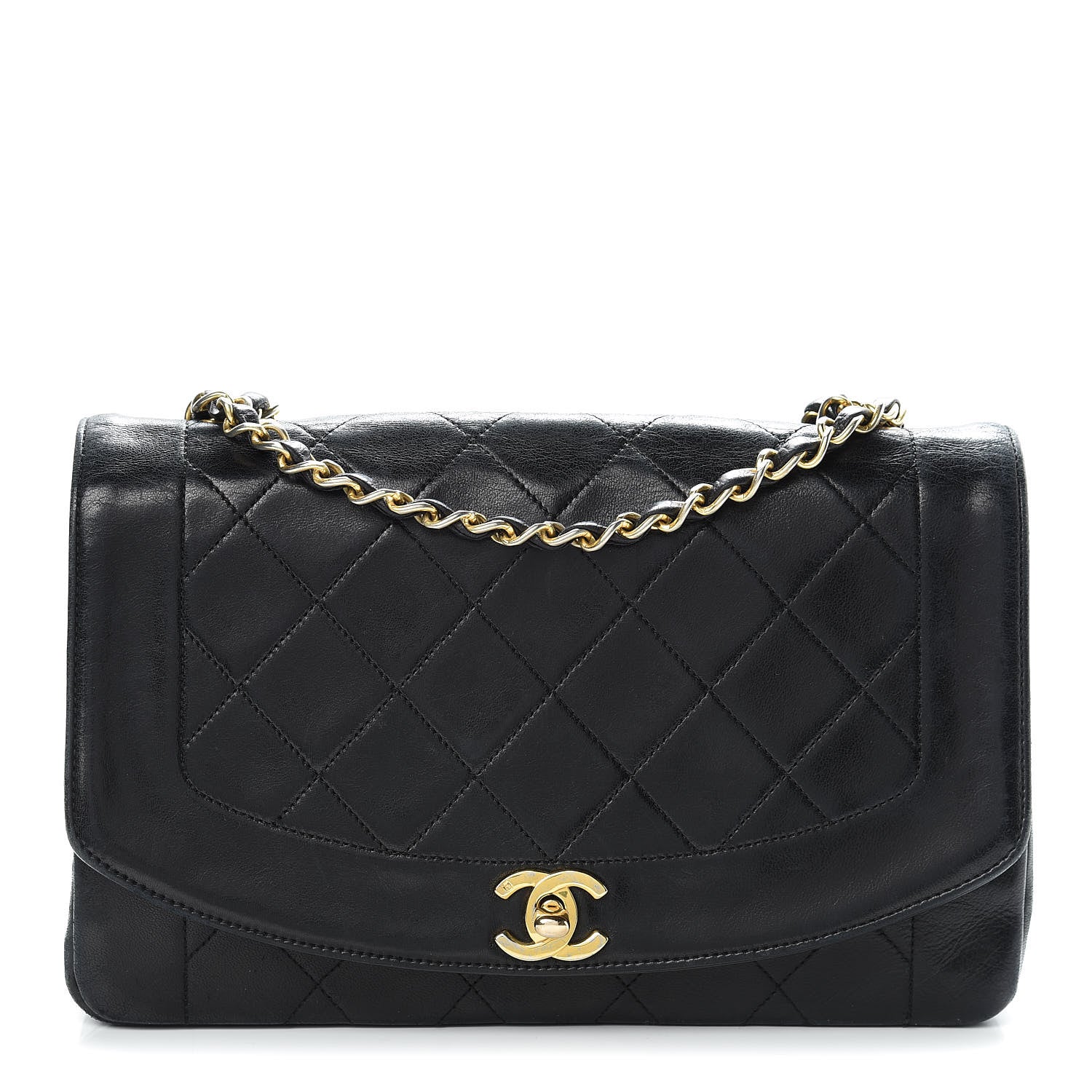 Chanel Lambskin Quilted Medium Single Flap Black 1 of 17