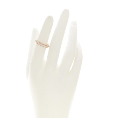Tiffany Platinum 18K Rose Gold 3mm Together Milgrain Wedding Band Ring 50 5.5 2 of 5