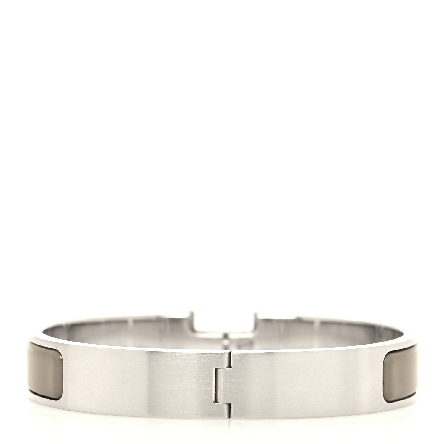 Hermes Matte Enamel Narrow Clic Clac HH Bracelet PM Etain 3 of 5