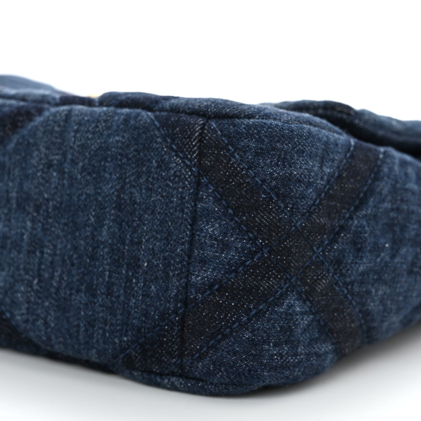 Denim Quilted Medium Chanel 19 Flap Blue