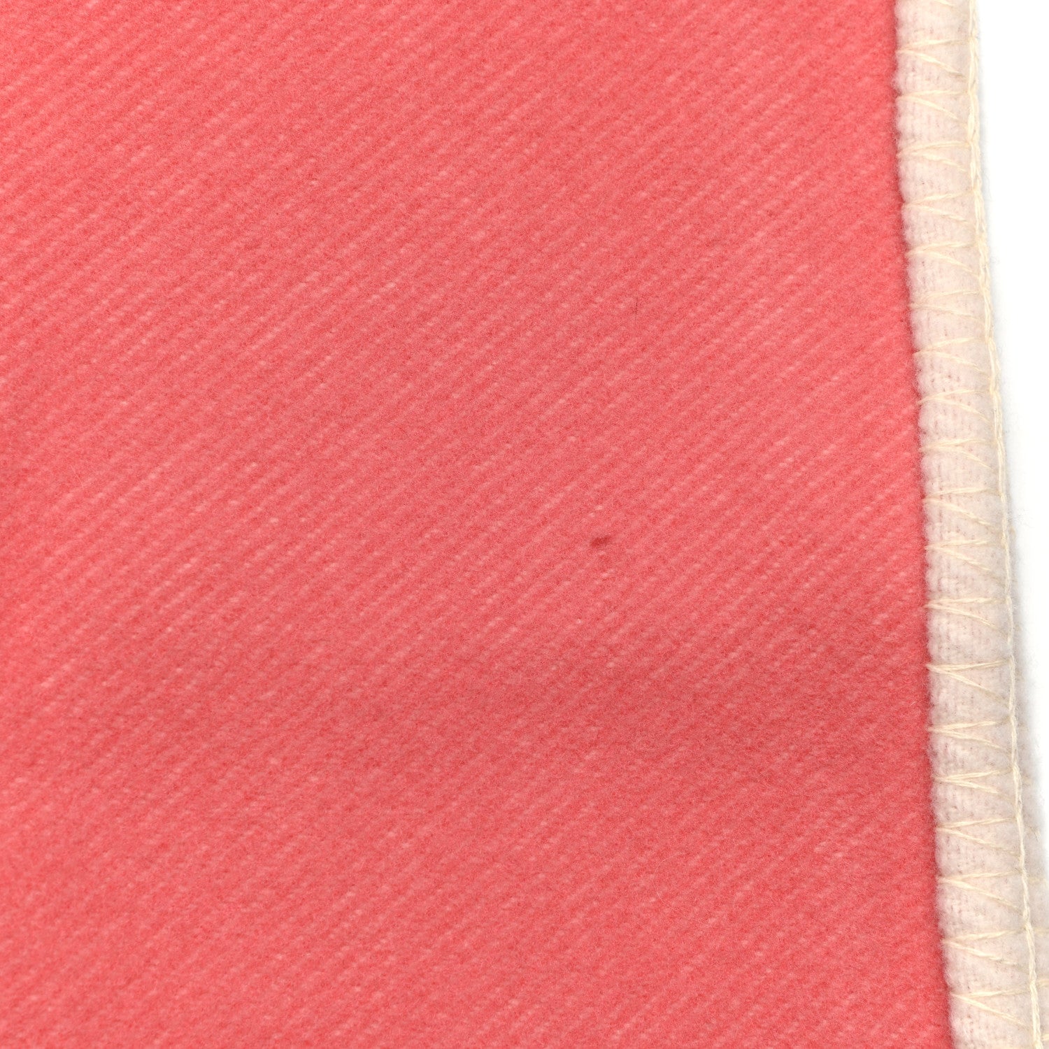 Hermes Wool Cashmere Avalon Baby Blanket Rose Airelle White 4 of 4