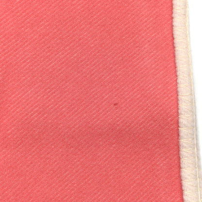 Hermes Wool Cashmere Avalon Baby Blanket Rose Airelle White 4 of 4