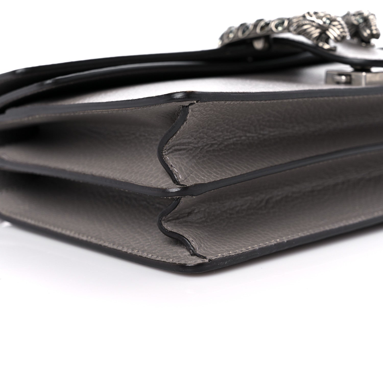 Gucci Pebbled Calfskin Small Dionysus Shoulder Bag Dusty Grey 9 of 12