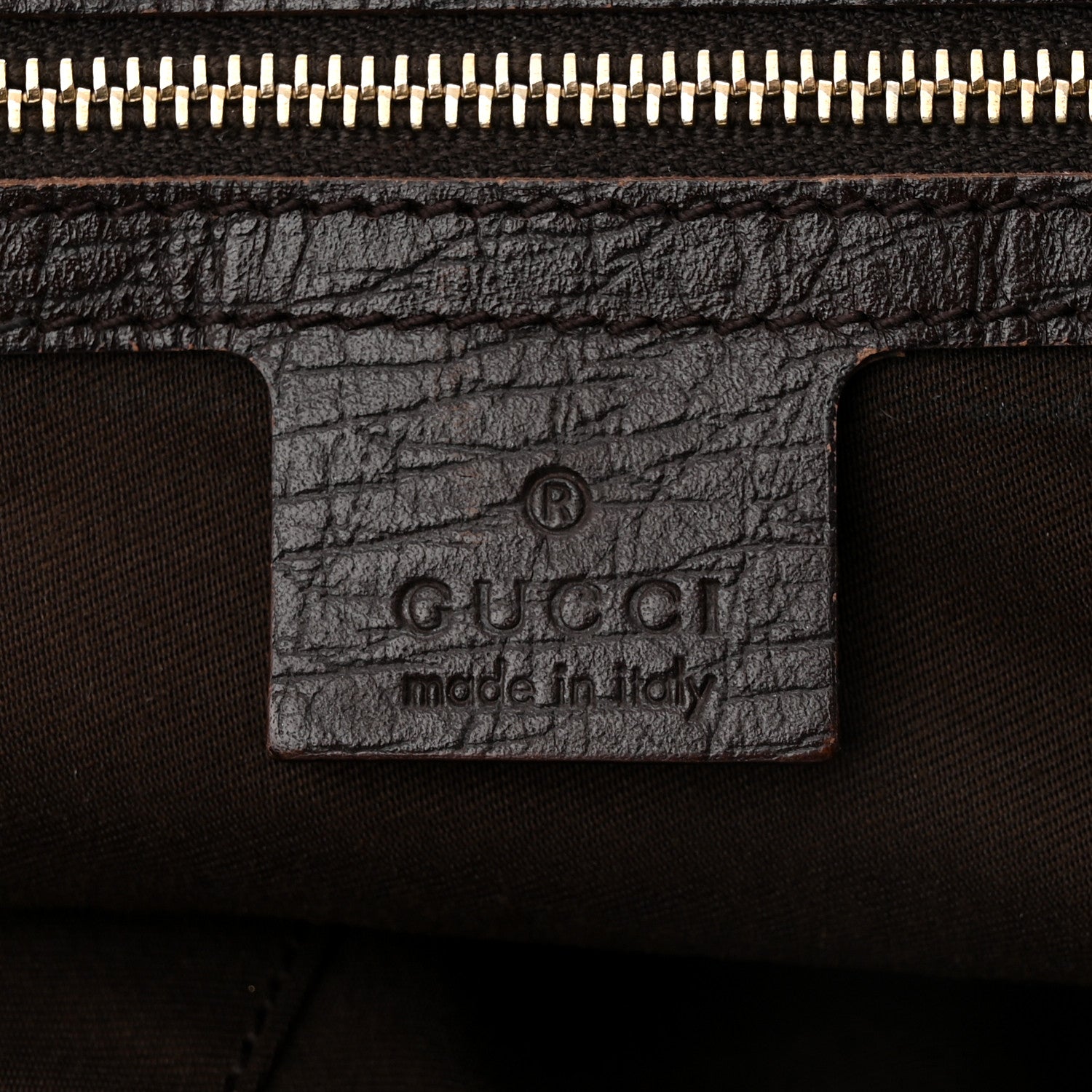 Gucci Monogram Medium Jolicoeur Tote Dark Brown 6 of 10