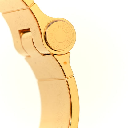 Hermes Enamel Printed Wide Hinged Bracelet S 5 of 5
