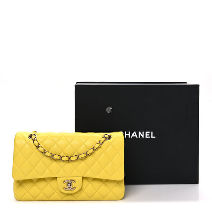 Chanel Caviar Quilted Medium Double Flap Yellow 11 of 11