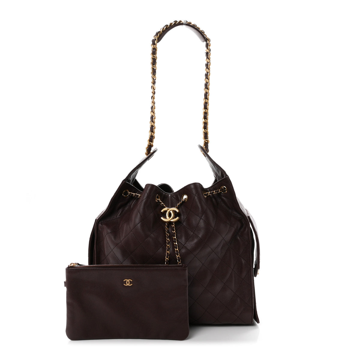 Chanel Caviar Quilted Medium Chanel 25 Handbag Dark Brown 2 of 13