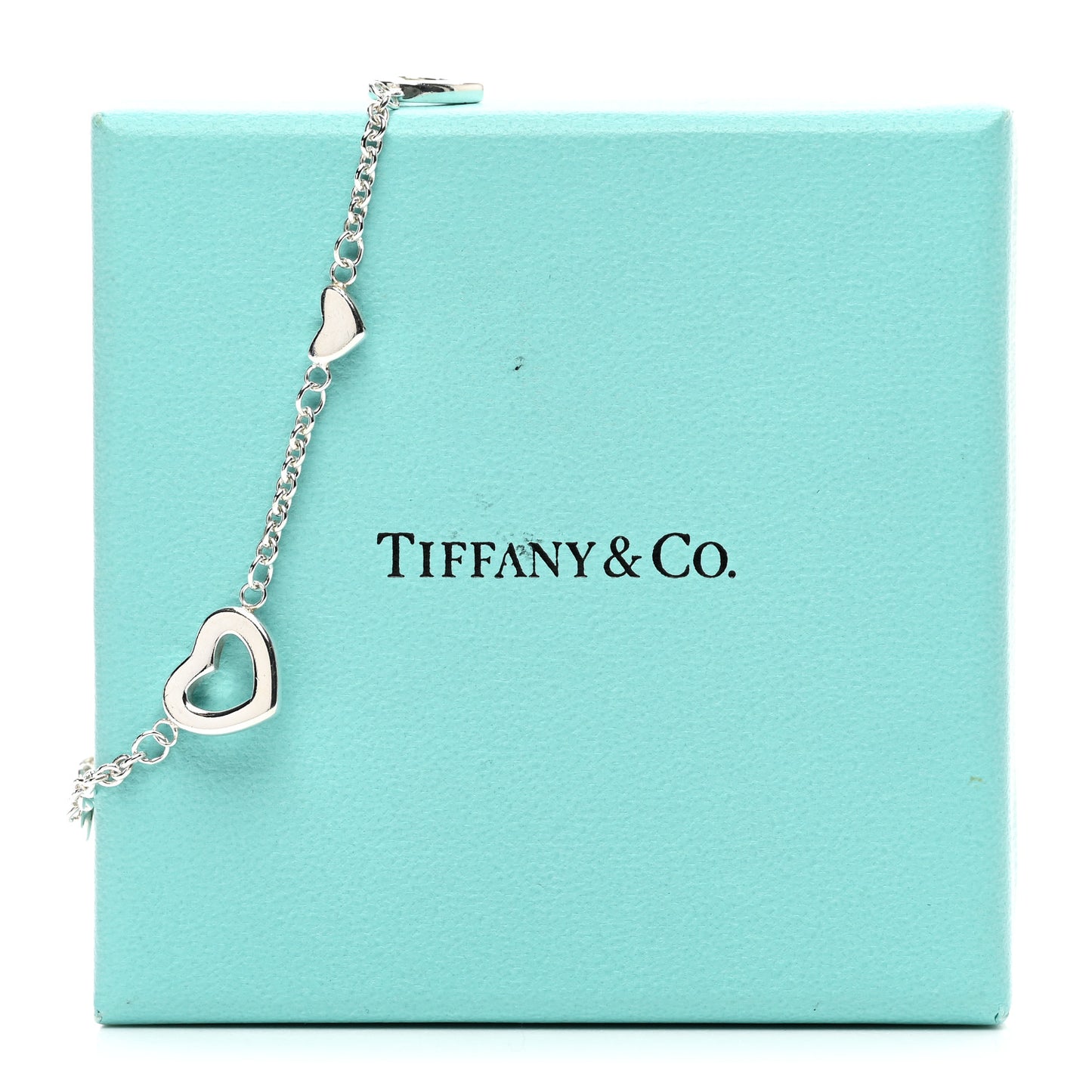 Sterling Silver Heart Toggle Bracelet