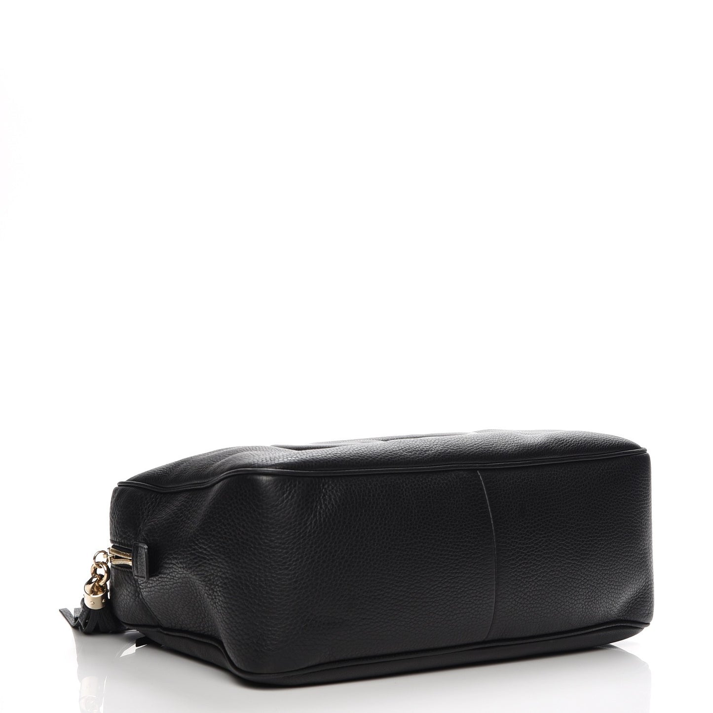 Pebbled Calfskin Medium Soho Bowler Black