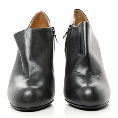 Prada Vitello Ankle Boots 37 Grey 2 of 7